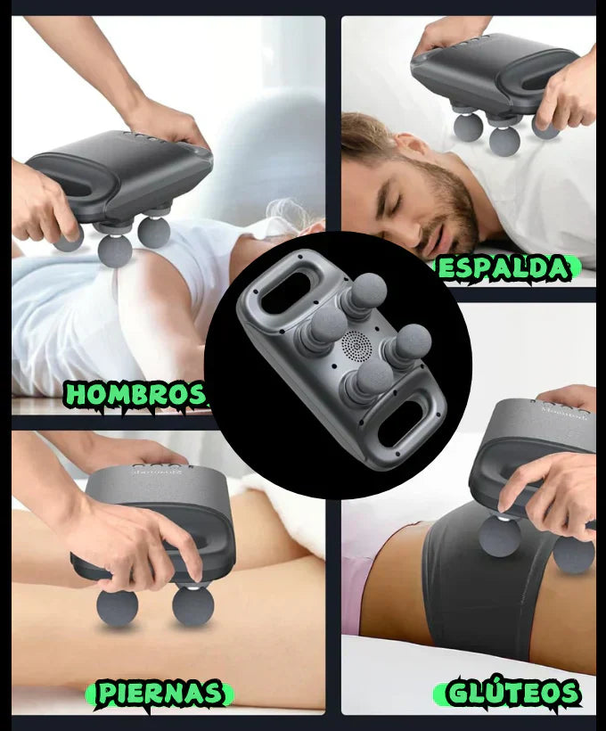 Masajeador Muscular 4 cabezales