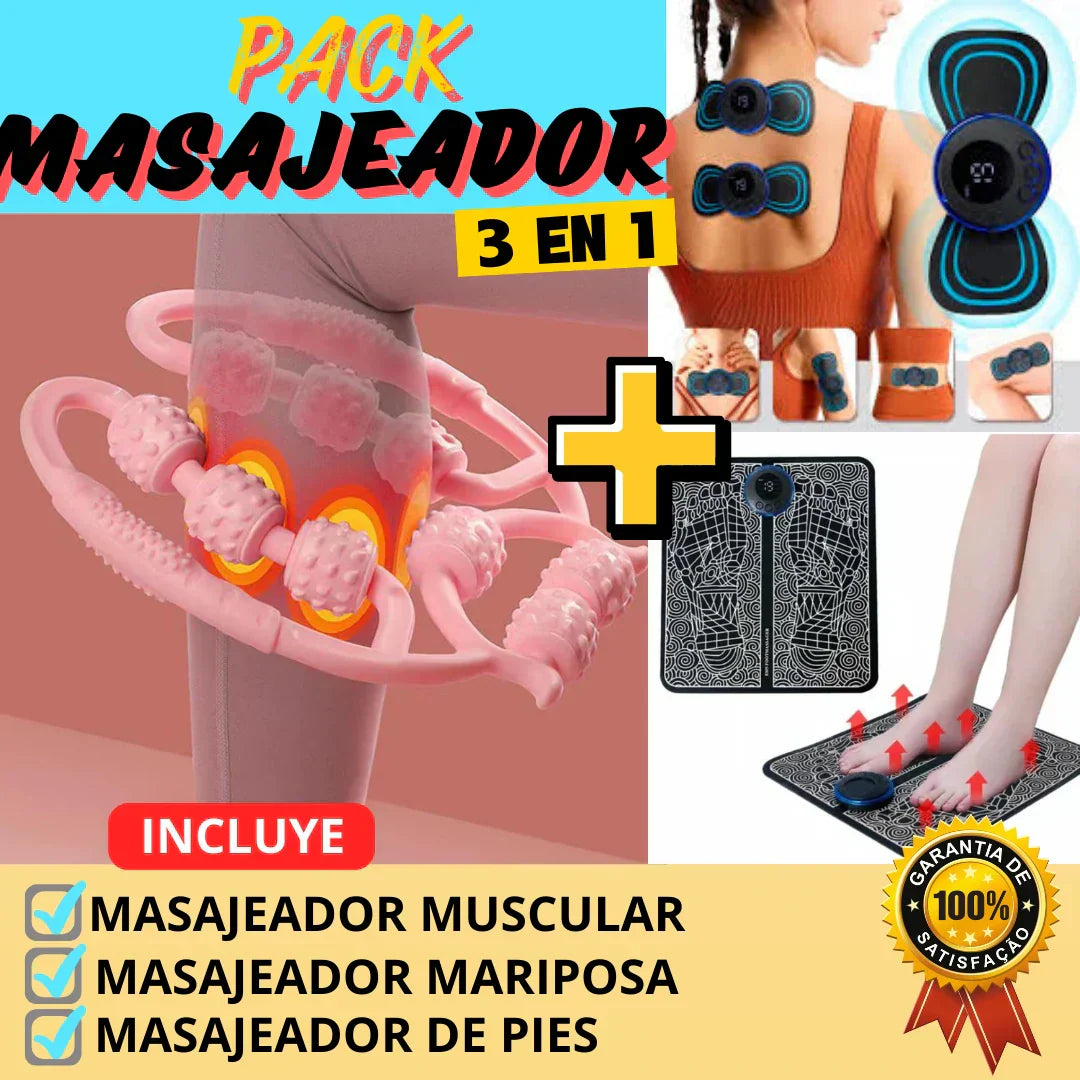 Pack Masajeador 3 en 1