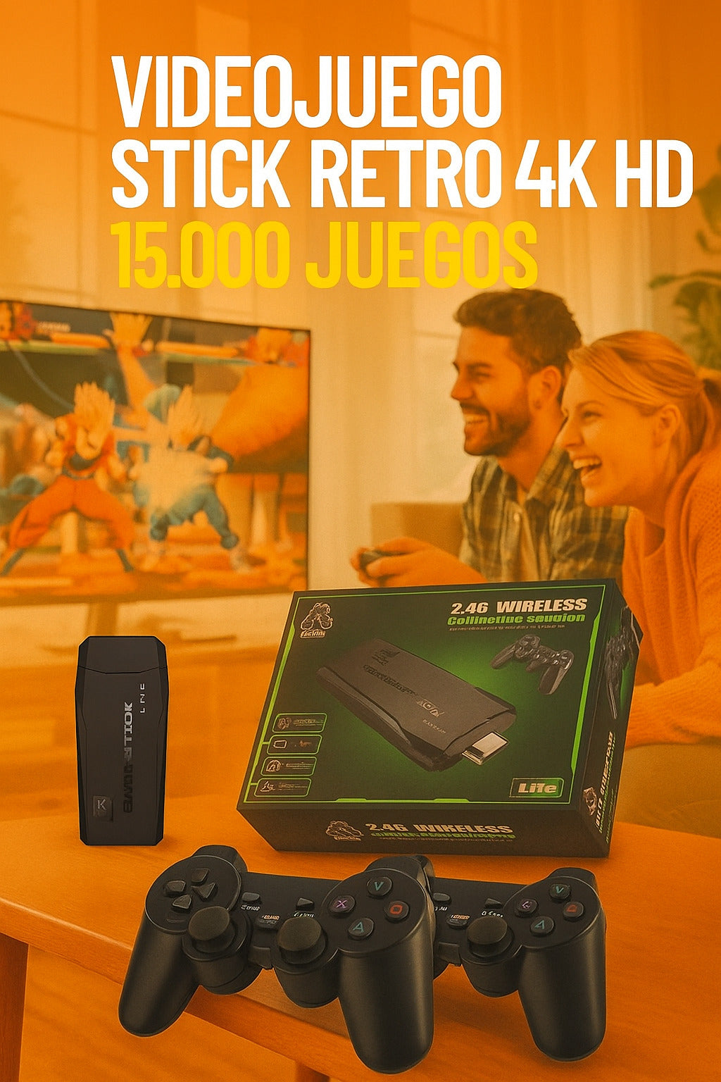 Consola Retro inalámbrica con más de 10.000 juegos clásicos en tu TV